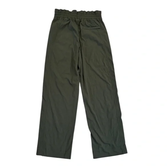 Athleta Trekkie Parachute Pant Dark Green Relaxed size 8 wide leg - Picture 6 of 10